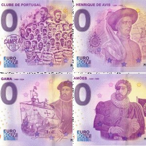 0 Euro Souvenischeine Portugal 2019, 2020, 2021