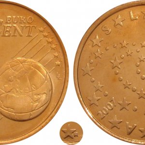 Slowenien - 5 Cent - 2007- - S 75,1 - KM 70 - - - St-Cu - 3,92g__Münzzeiche